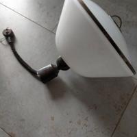 Lampadario vetro bianco