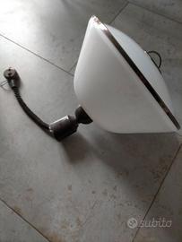 Lampadario vetro bianco