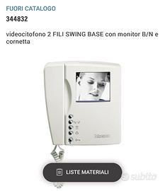 Videocitofono biticino 2 fili bianco /nero