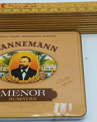 Dannemann Menor Sumatra metallo sigari vuota 1984 