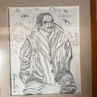 Quadro ritratto Ligabue