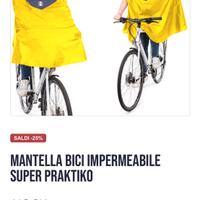 Mantella pioggia bici XL