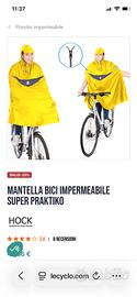 Mantella pioggia bici XL