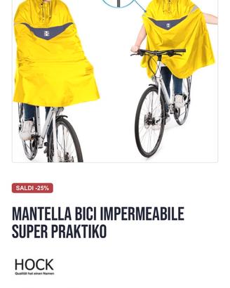Mantella pioggia bici XL