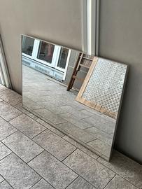 Specchio 90x60 profilo acciaio