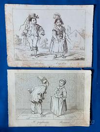 2 cartoline del carnevale