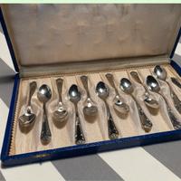 Servizio 12 cucchiaini argento