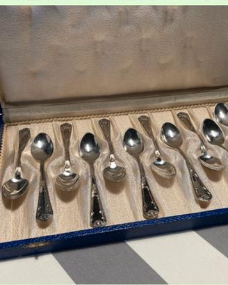 Servizio 12 cucchiaini argento