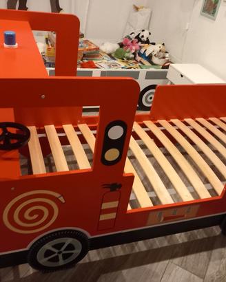 letto per bambini camion dei pompieri