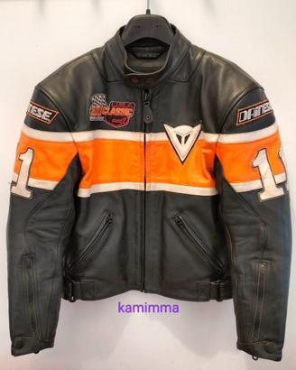 Dainese donna giacca vera pelle con protezioni