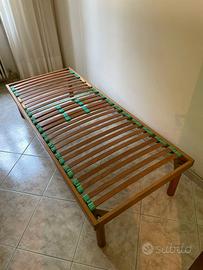 Rete Letto Singolo in Legno