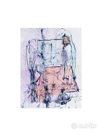 Dipinto - Dialogo 9 - 19 X 15 cm - Carta 250 g