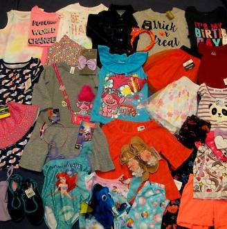 lotto 200 pezzi abbigliamento bambini