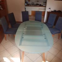 tavolo da pranzo in vetro 