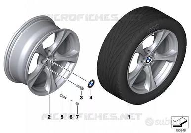 4 cerchi BMW originali stile 276 18”