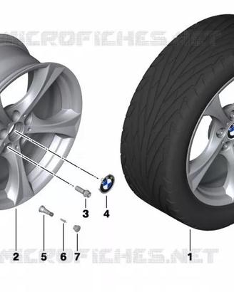 4 cerchi BMW originali stile 276 18”