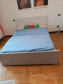Letto alla francese bianco 160x200  di ikea