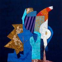 serigrafia materica Gianni dova in cornice