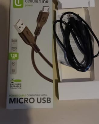 Cavo da usb a micro usb per carica e trasfer. dati
