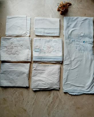 2 completi lenzuola + copertina in cotone"ellepi"