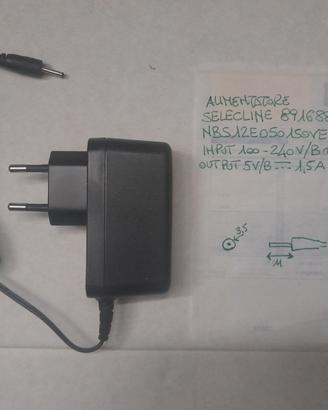 Alimentatore Selecline 5V 1,5A 891688/DVD180 NBS