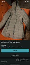 Piumino 3/4