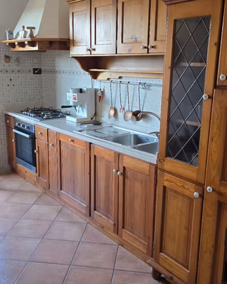 Cucina in legno rovere 