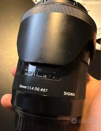 Sigma 35mm f/1.4 DG HSM Art - attacco Canon