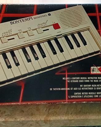 Pianola tastiera Bontempi Minstrel vintage