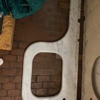 Piano in marmo di carrara