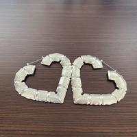 Orecchini a forma di cuore argento