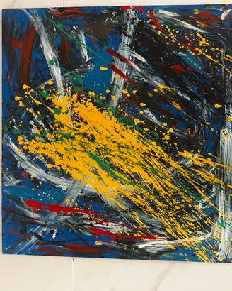 Quadro tecnica mista olio e acrilico