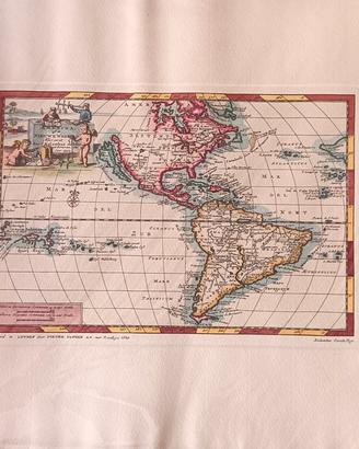  Mappe storiche vintage delle Americhe-stampa 