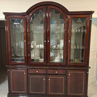 Mobile con vetrina in mogano