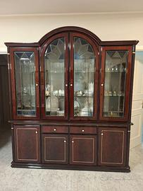 Mobile con vetrina in mogano