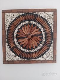 Quadro etnico in legno