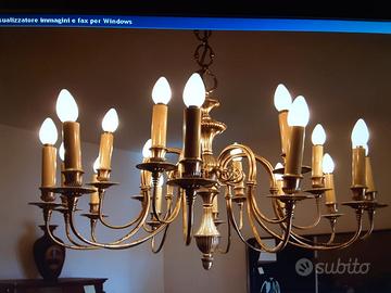 Lampadario in argentone