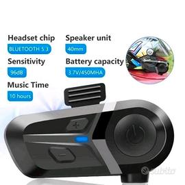 INTERFONO MOTO BLUETOOTH 5.3 CASCO UNIVERSALE AURI