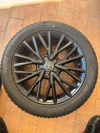 Coppia Cerchi Toyota CHR 2019 Neri  + gomme ❄️