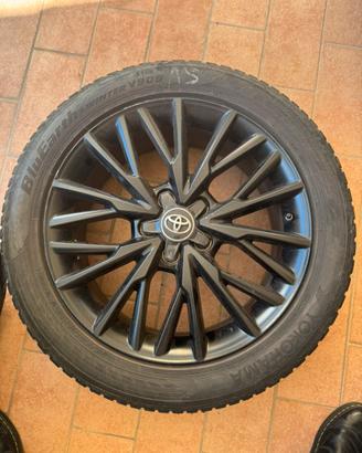 Coppia Cerchi Toyota CHR 2019 Neri  + gomme ❄️