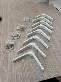 Staffa angolare in acciaio (bianco)– nuove