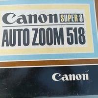 Videocamera CANON super 8 auto zoom 518