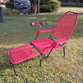 lettino sdraio sedia spaghetto anni 70 vintage 