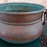 Antica pentola - paiolo in rame