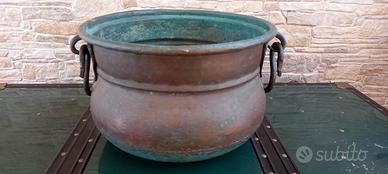 Antica pentola - paiolo in rame