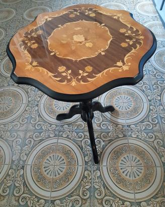 TAVOLINO INTARSIATO MADE IN ITALY STILE LUIGI XV