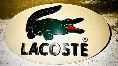 Insegna vintage Lacoste ovale 140x80