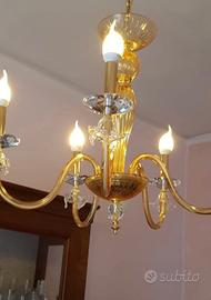 Lampadario in vetro di Murano