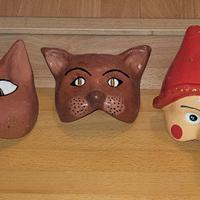 maschere decorative in gesso e carta 