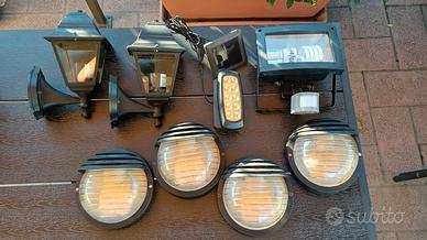 Kit luci esterne plafoniera lanterne 